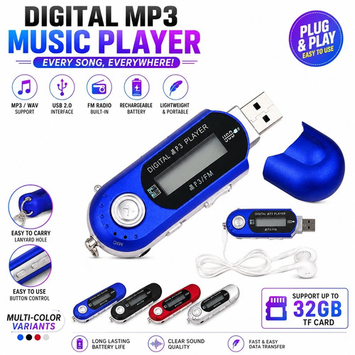 Portable mp3 player - player, usb