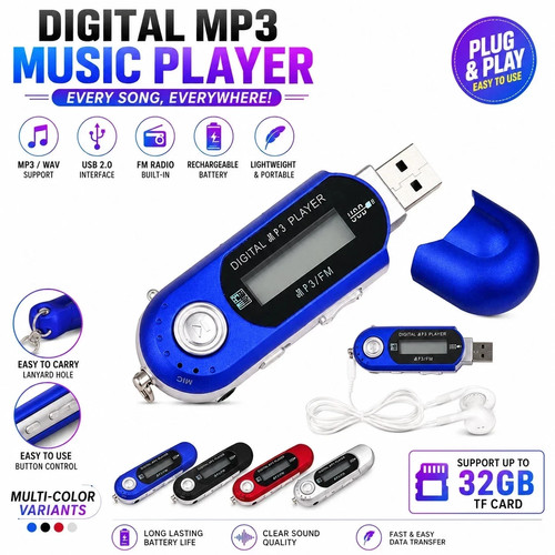 Portable mp3 player 32gb - mp3,