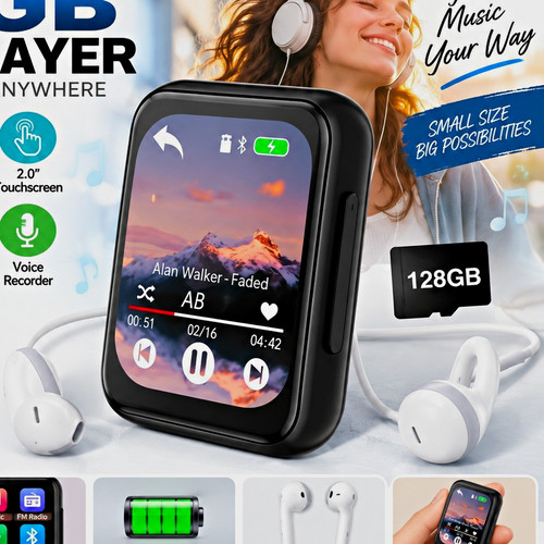 128gb mp3 player bluetooth - mp3,